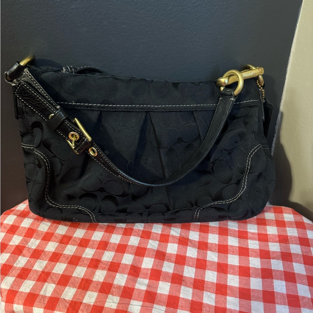 Coach Vintage Jacquard Black Bag